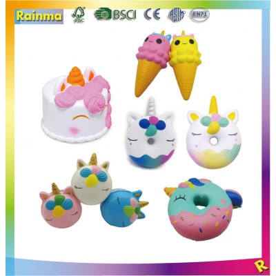 2020 Kawaii Jumbo Unicorn Animals Squishy Slow Rising Squeeze Toys