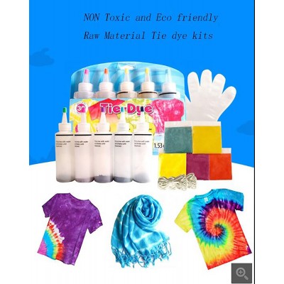 15 Vivid Colors Tie Dye Shirt Fabric Dye for Women Kids Men with Rubber Bands Tie Dye Kit